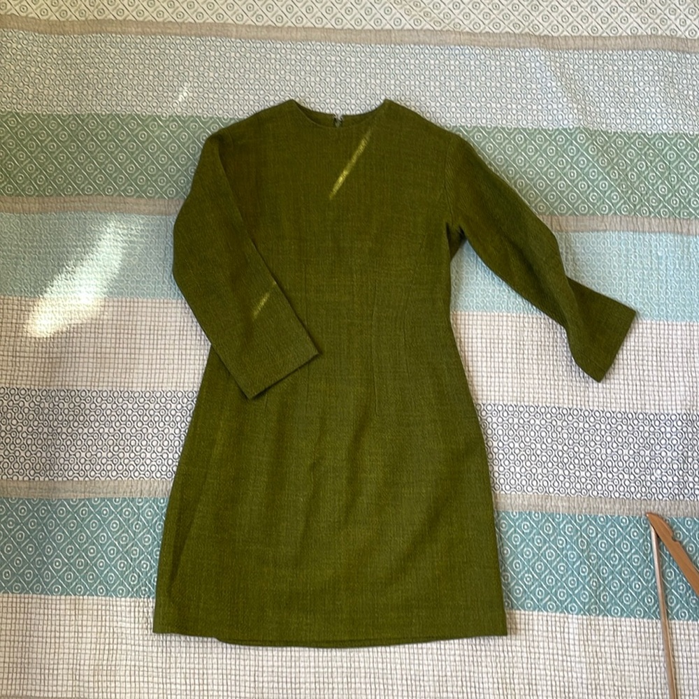 Vintage hand stiched wool dress
